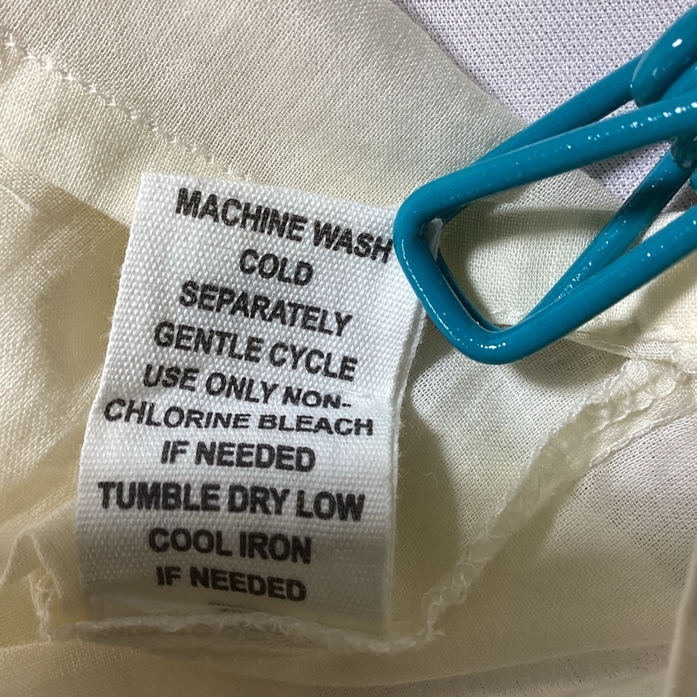 Joie Embroidered Cream Ruffle Boho Top - Picture 8 of 12